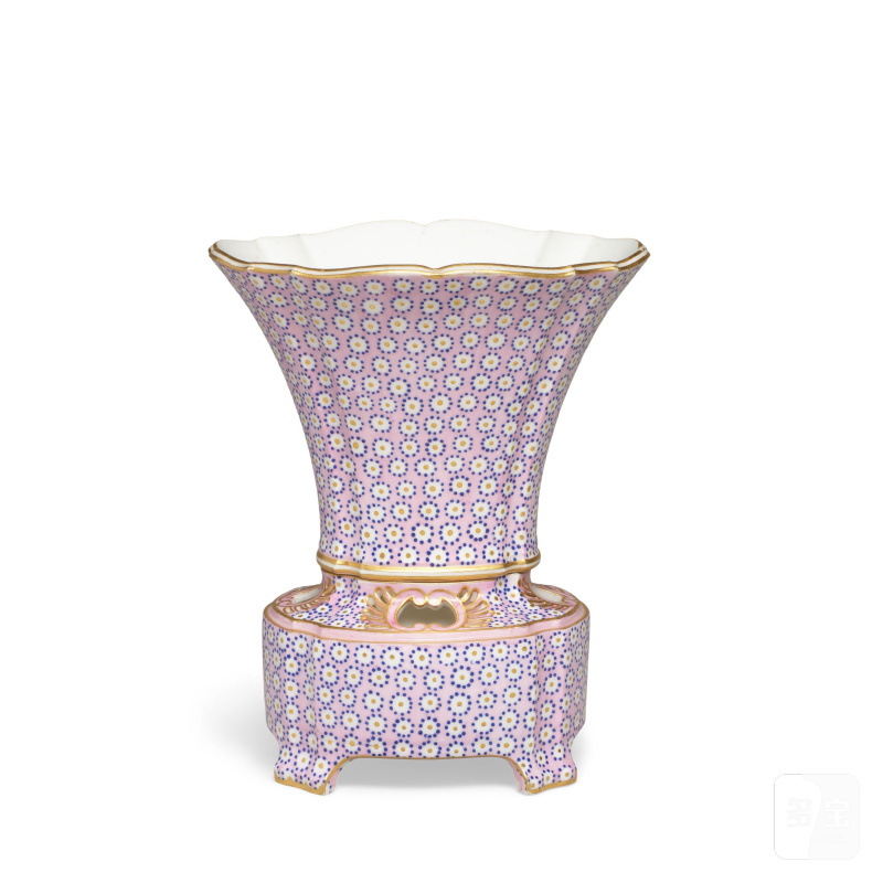 A Sèvres pale pink-ground bulb pot (vase hollandois), dated 1765 - 图5